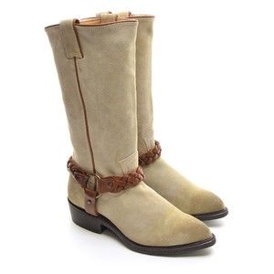 Frye Billy Braided 76005 Western Harness Tall Boots 7 B